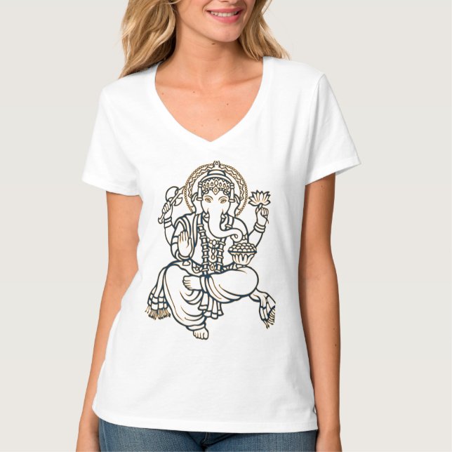 Camiseta de las señoras Ganesh (Anverso)