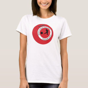 Camiseta de las señoras - logotipo de Kickball