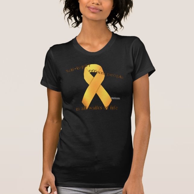 Camiseta de las señoras Twofer de la cinta de Uno (Anverso)