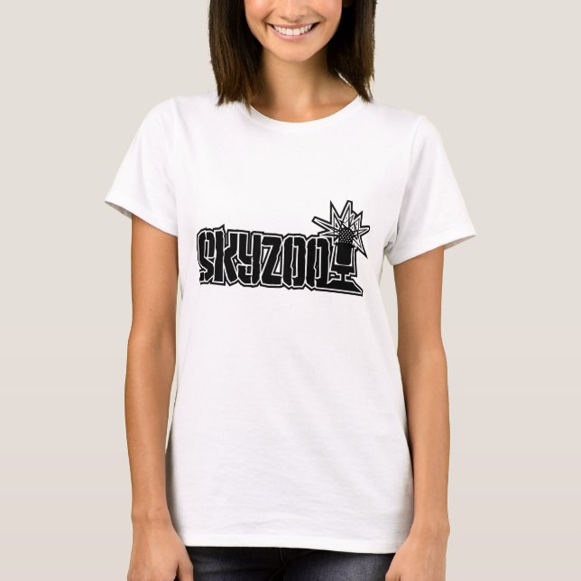 Camiseta de las Skyzoo-Letras: Mujeres (Anverso)