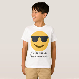 Camiseta de las sombras de la emoji fresca del