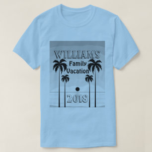 Camiseta de las vacaciones de familia de la puesta