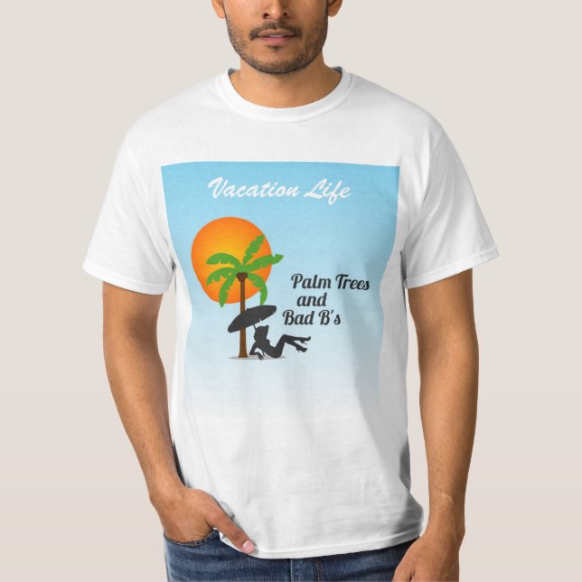 Camiseta de las vacaciones de las palmeras (Anverso)