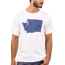Camiseta de las Vías Fluviales de Washington
