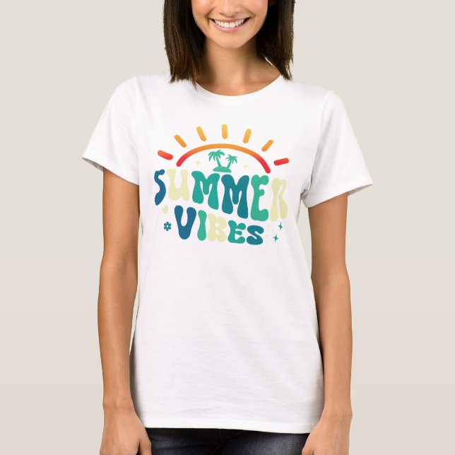 camiseta de las vibraciones de verano (Anverso)