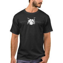 Camiseta de latido de tambor para tambores