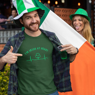 Camiseta de latido del día de San Patricio con tex