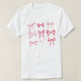 Camiseta de lazo, Camiseta de lazo rosa, Camiseta