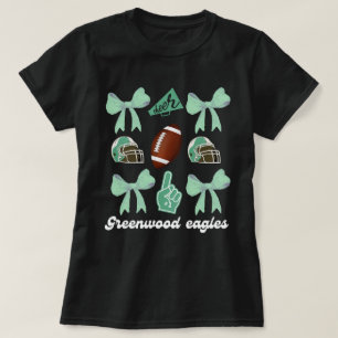 Camiseta de lazo de fútbol personalizada, Escuela 