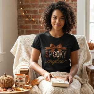 Camiseta de lazo fantasma personalizada linda, reg