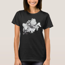 Camiseta de lazos lindos y ojos espeluznantes