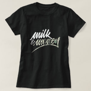Camiseta de leche y dinero