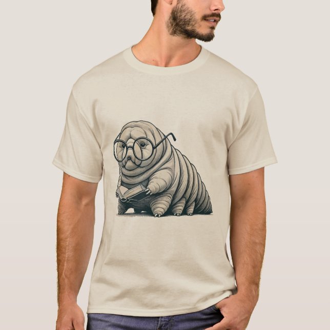 Camiseta de lectura de tardígrado – Diseño único p (Anverso)