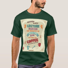 Camiseta de lectura de té verde