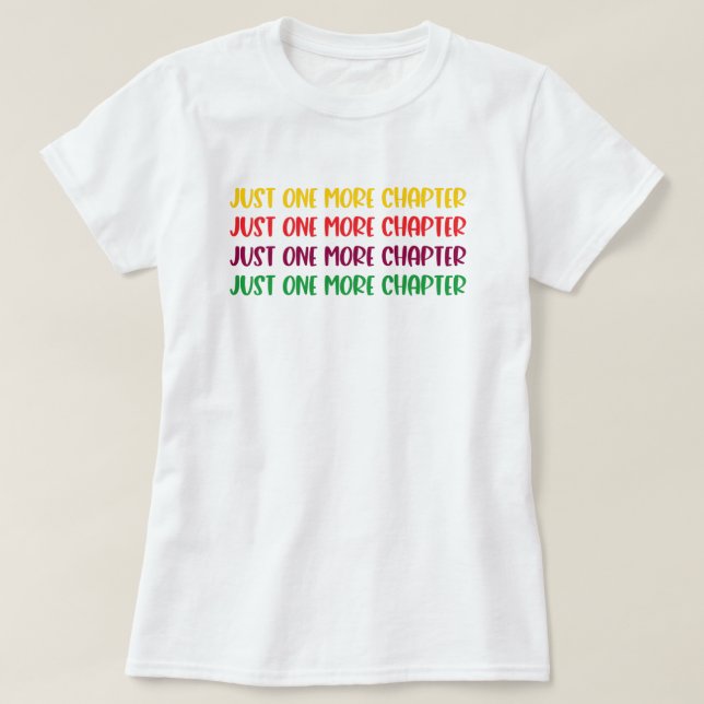 Camiseta de lectura de un capítulo más (Diseño del anverso)