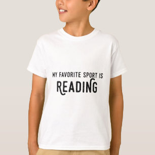 Camiseta de lectura Mi deporte favorito es leer pr