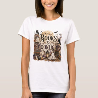 Camiseta de lectura otoñal acogedora de Libros y L