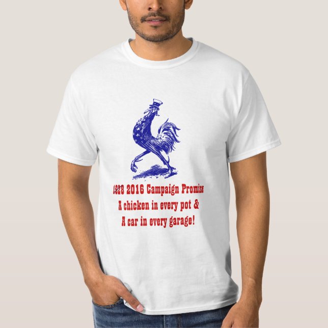 Camiseta de 'lema 28 campañas un pollo en cada (Anverso)
