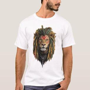 Camiseta de León al Estilo Rasta – Diseño Inspirad