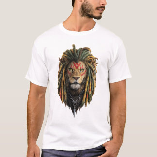 Camiseta de León al Estilo Rasta – Diseño Inspirad