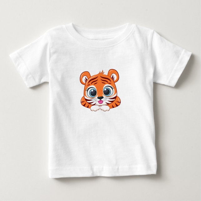 Camiseta de león bebé lindo (Anverso)