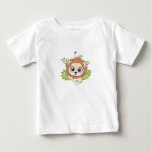 Camiseta de león bebé lindo