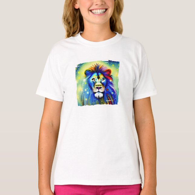 Camiseta de león colorido (Anverso)