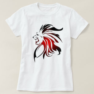 Camiseta de león hipster