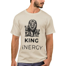 Camiseta de león KING ENERGY | Animales Salvajes A