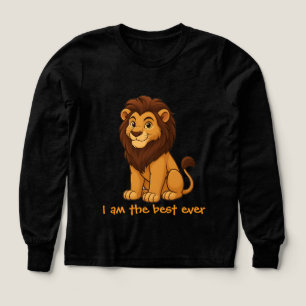 Camiseta de león lindo para niños "Soy el mejor de