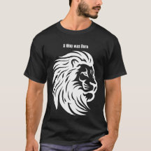 Camiseta de León Nacido Un Rey – Diseño de Regalo
