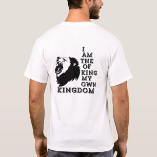 Camiseta de león “Soy el rey de mi propio reino”