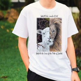 Camiseta de león y cordero