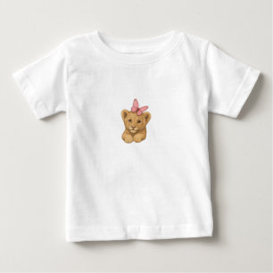 Camiseta de León y Mariposa Bebé Dulce