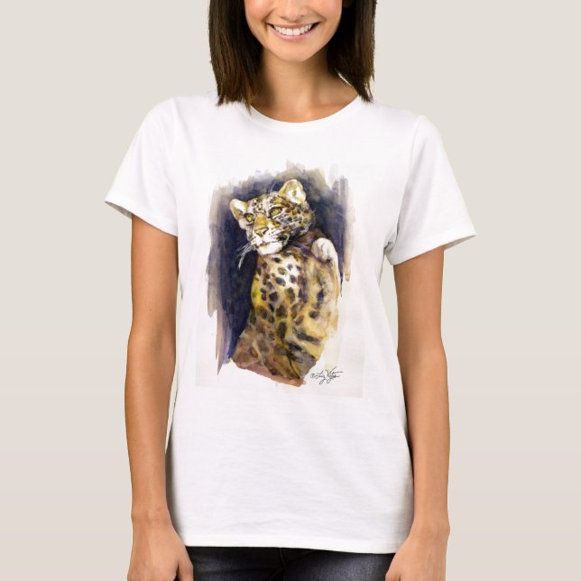 Camiseta De Leopardo De La Nieve (Anverso)