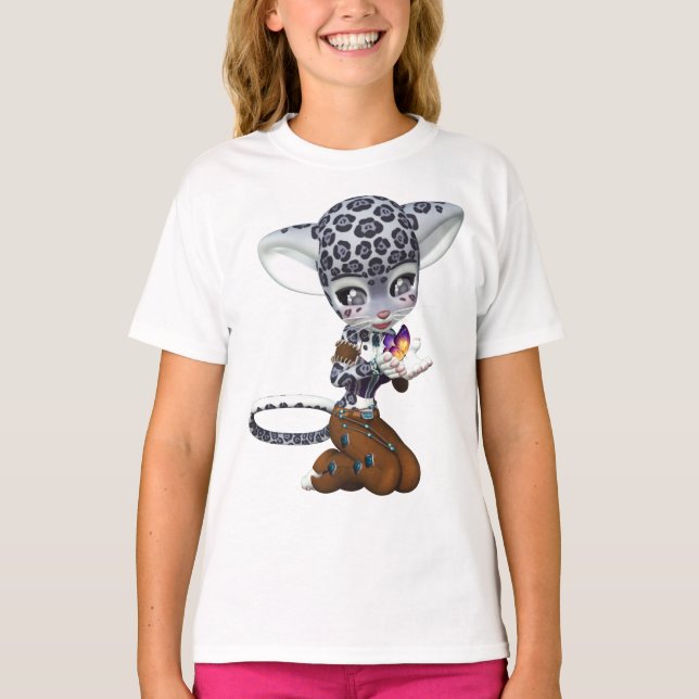 Camiseta de leopardo de la nieve nativa (Anverso)