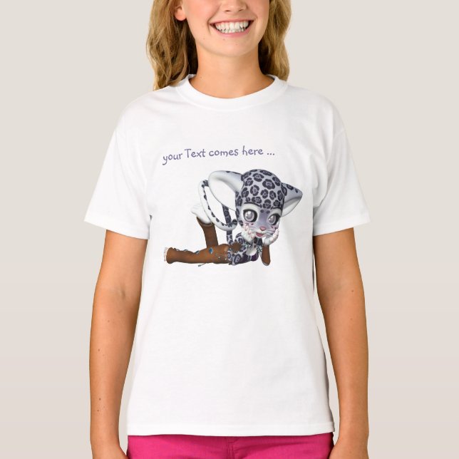Camiseta de leopardo de la nieve nativa (Anverso)