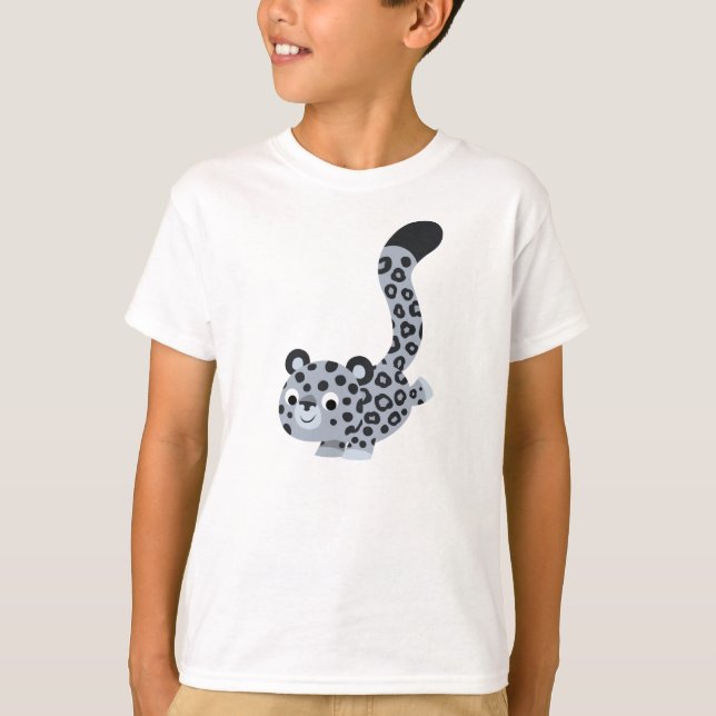 Camiseta de leopardo de nieves de Personalizado de (Anverso)