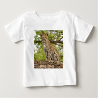 Camiseta de leopardo en un limbo, camiseta de bebé