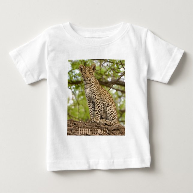 Camiseta de leopardo en un limbo, camiseta de bebé (Anverso)