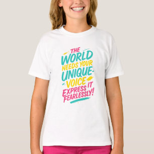 Camiseta de Letra a Mano Artística –