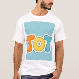 Camiseta de letra burbuja TOT Niños de dibujos a