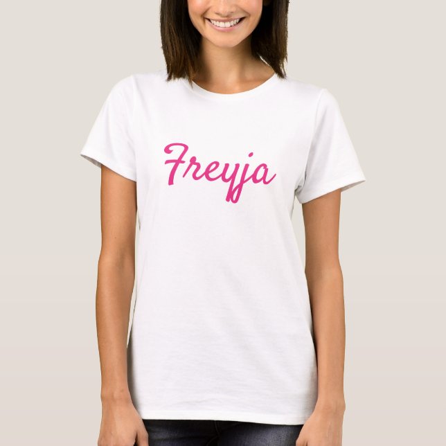 Camiseta de letra Freyja (Anverso)