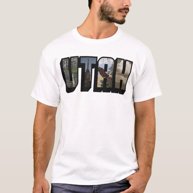 Camiseta de letra grande de UTAH (Anverso)