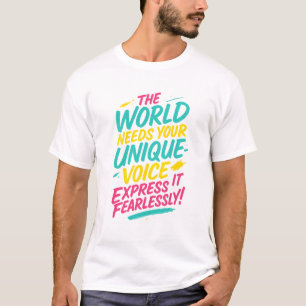 Camiseta de Lettering con Pincel Artístico –