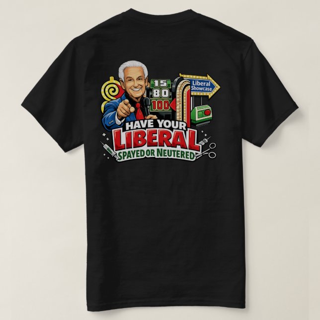 Camiseta de Liberales Corregidos (Reverso del diseño)