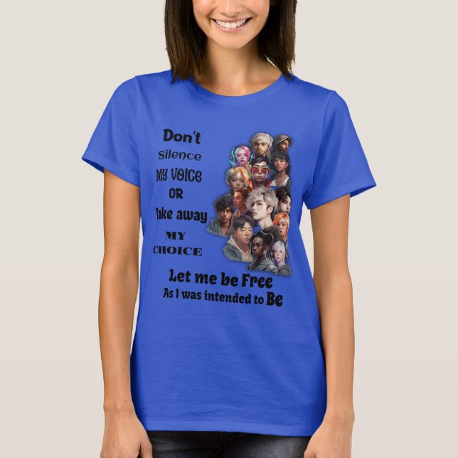 Camiseta de libertad de elección e igualdad (Anverso)