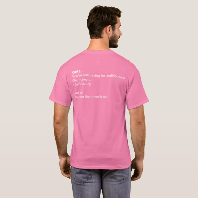 Camiseta de LibriVox (Reverso completo)