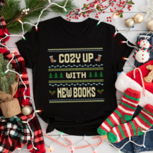 Camiseta de libro de Navidad regalo para bibliotec