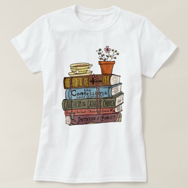 Camiseta de libros católicos, Biblia contra padrin (Diseño del anverso)
